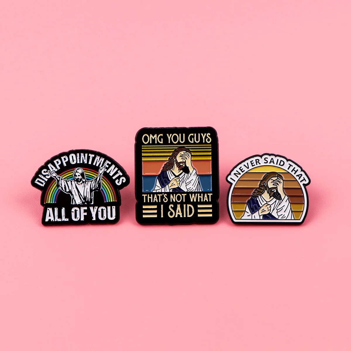 Эмалированные Броши с Иисусом значки цитатами на лацкан рюкзака модные