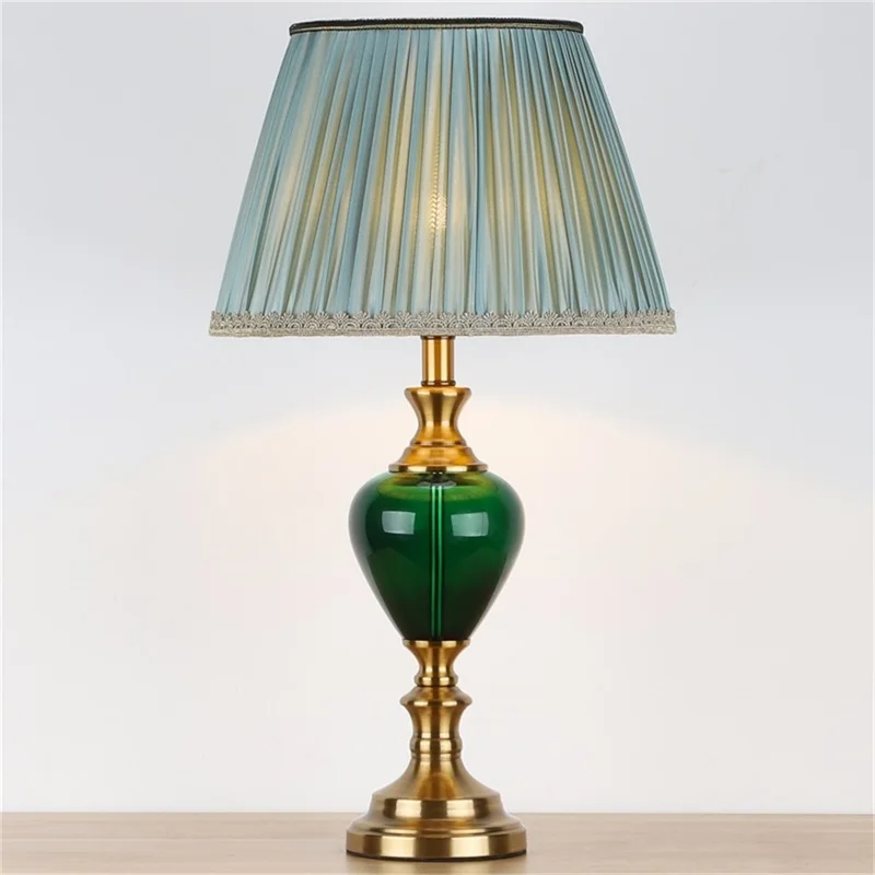 

desk Luxury Modern Contemporary Fabric Desk Lamp Led Art Ceramic Table Lighting Foyer Living Room Office Creative Bed Room Hotel