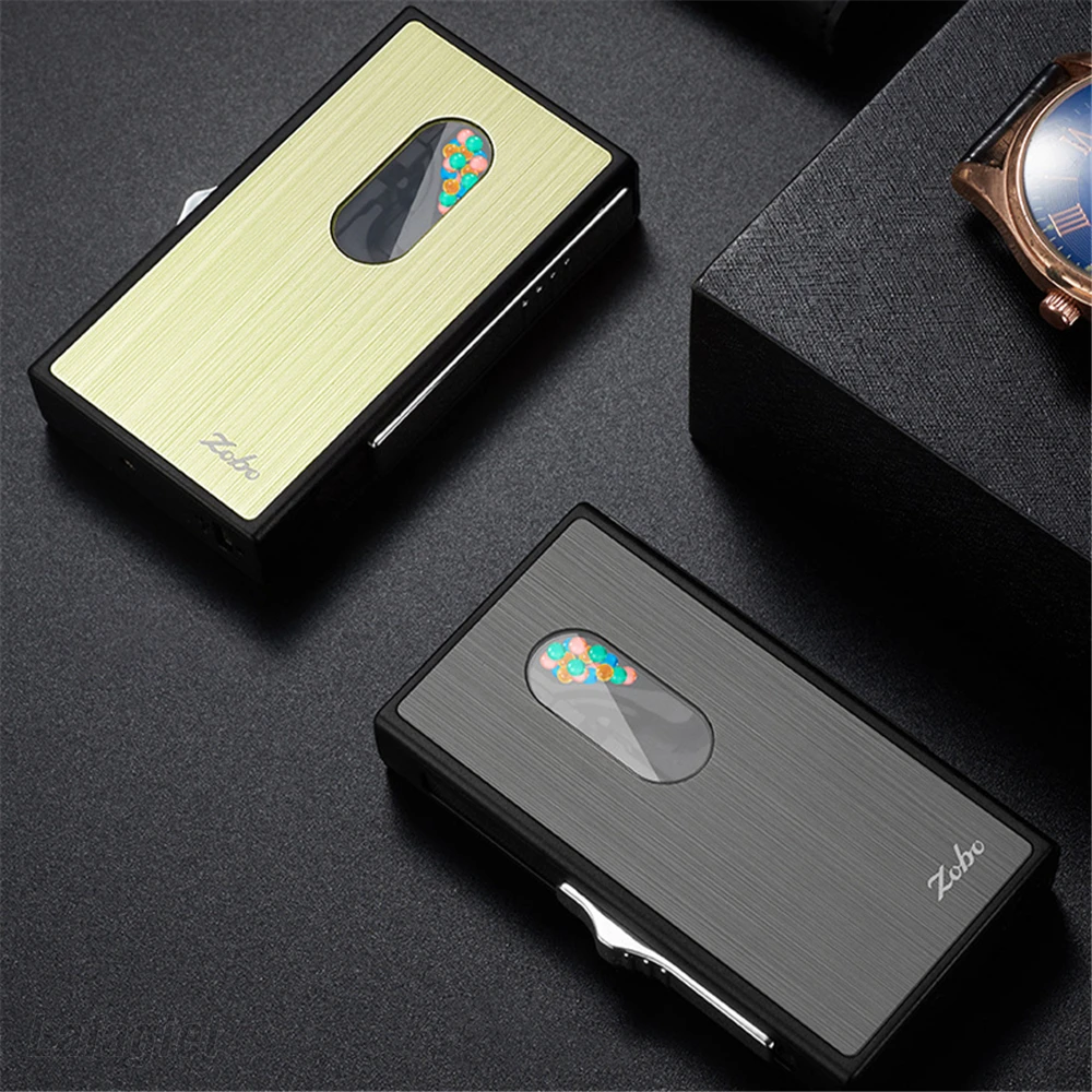 

Smoking Filter Machine Box Mixed Fruit Flavors Burst Bead With USB Lighter Automatic Pop Up Bead Rechargeable Cigarette Lighter