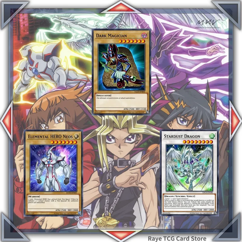 Подставка для Карт Yugioh героев мультфильма сделай сам темно-Волшебные голубые