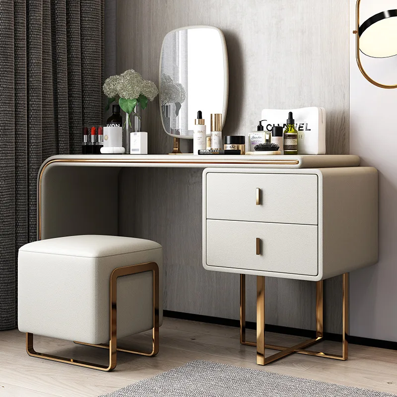 

Modern Dresser Makeup Table With Mirror And Stool for Hotel Home Bedroom Furniture