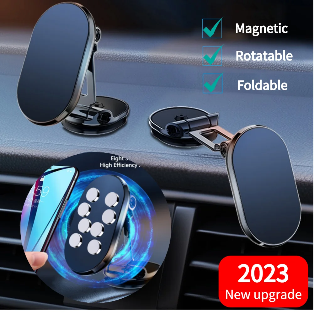 

2022 Magnetic Car Phone Holder Magnet Smartphone Mobile Stand Cell GPS Support For iPhone 13 12 XR Xiaomi Mi Huawei Samsung LG