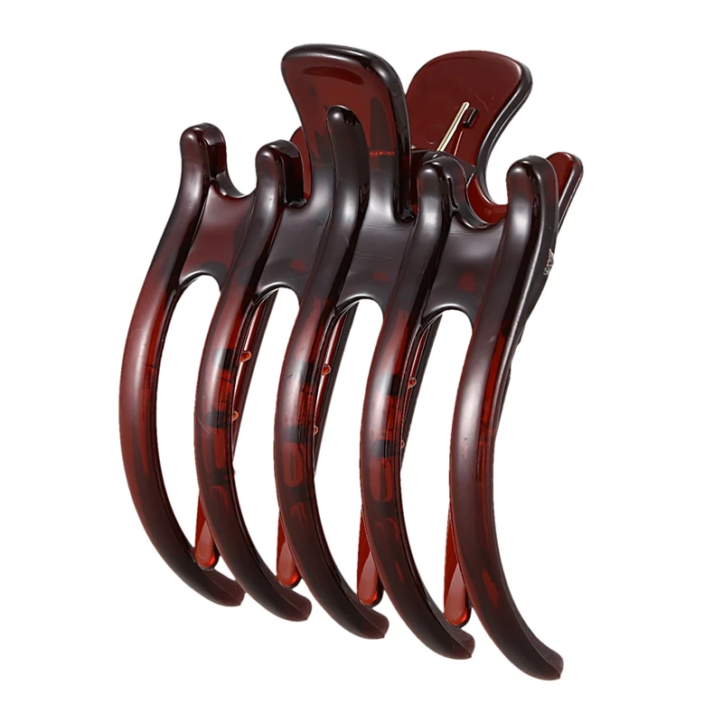 

Hot Women Lady Girls Non Slip Grip Large Claw Hair Clip Clamp,Coffee