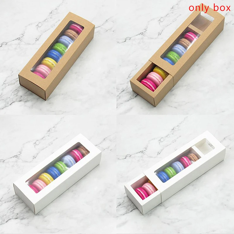 Macaron Packaging Biscuit Paper Box Cake Storage Baking Accessories