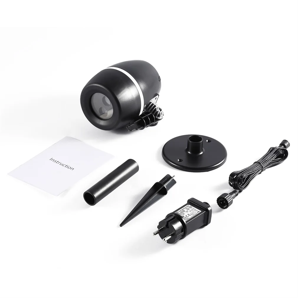 QQ в форме яйца, красный, зеленый, красный и синий Галактический лазерный проектор для душа, праздничный мерцающий Звездный светильник, украшение сада