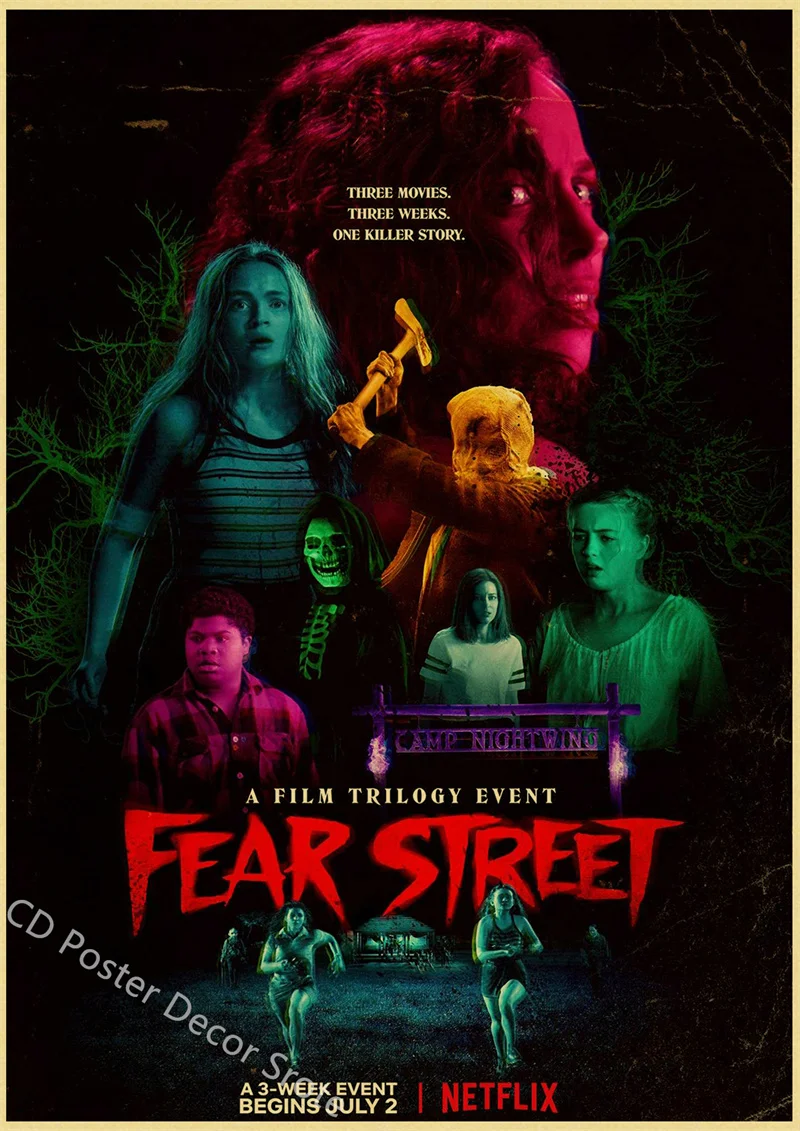 

Плакат Horror Movie Fear Street крафт-бумага