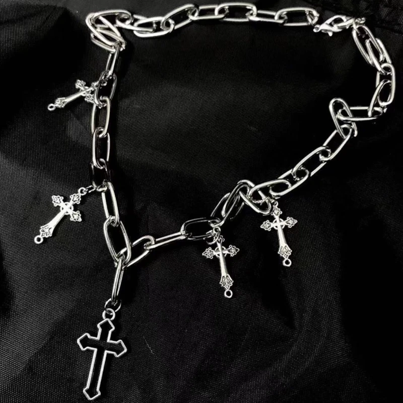 

Fashion Pocket Chain Goth Body Jewelry Cross Jeans Pants Chain Skirt Accessories for Keys, Wallet, Jeans Pants Handbag