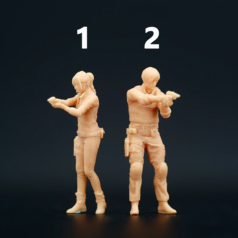 1/87 1:64 мужчины женщины ручного оружия Обычная полицейская миниатюрная фигурка