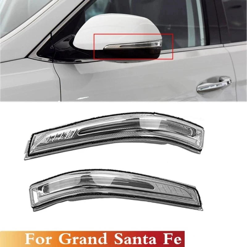

87613B8000 87623B8000 Rear View Mirror LED Turn Signal Light Side Mirror LED Reflector for Hyundai Santa Fe XL 2013-2018