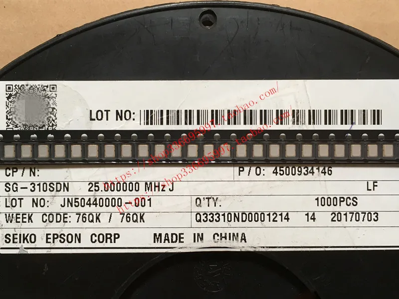 

10 шт./Φ 25MHz J 25ppm 2,5 V 3225 OSC EPSON Active SMD Crystal