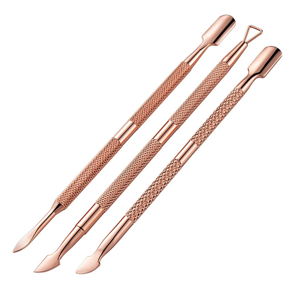

3 Styles Cuticle Pusher Gel Nail Polish Remover Peeler Scraper Stainless Steel For Manicure Hand Foot Nail Care Tool Parts