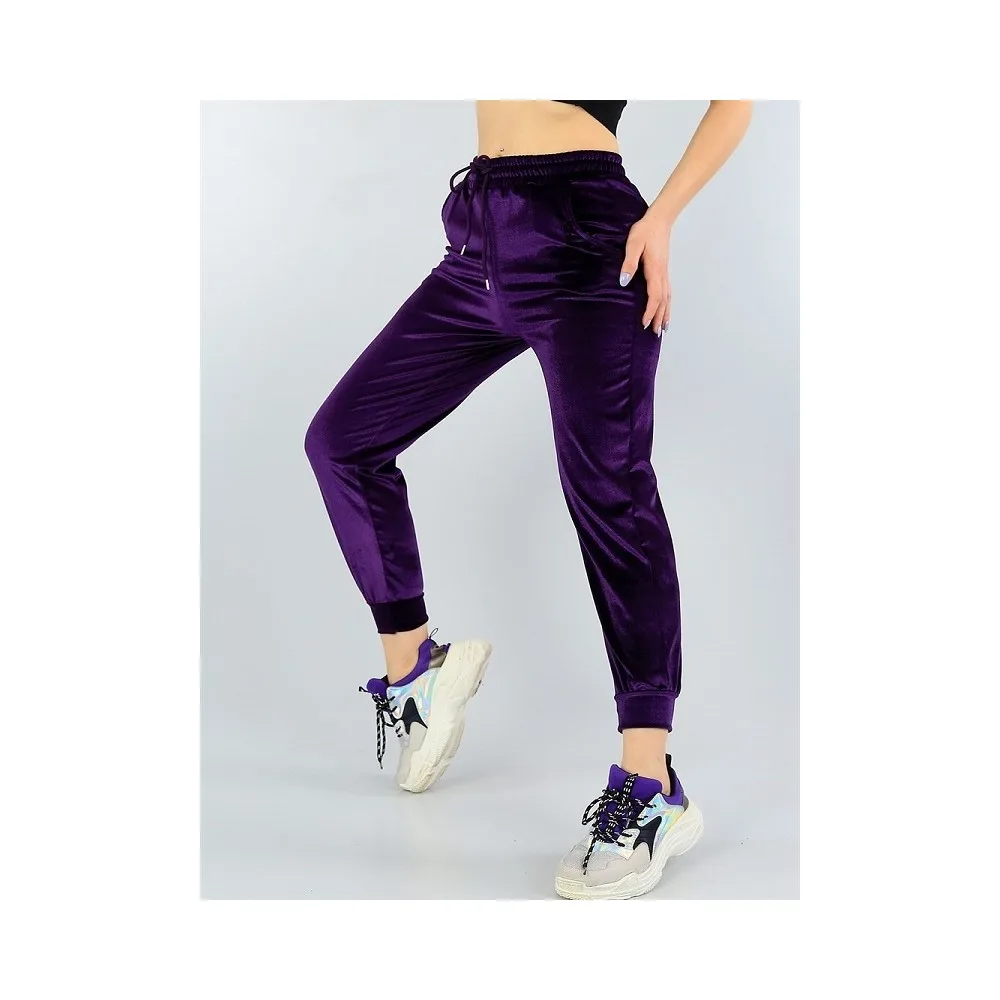 

Бархатный спортивный костюм Dorlie, фиолетовый