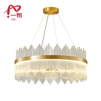 luster modern luxury crystal pendant chandelier remote control dimming living dinning room hangging indoor decor led lighting