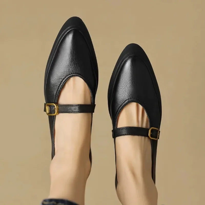 2025 новые кожаные туфли Мэри Джейн на платформе женская модная повседневная обувь