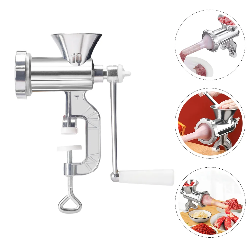 

Sausage Manual Maker Stuffer Filling Meat Tool Machine Filler Making Vertical Fast Nozzles Tube Grinder Tubes Salami Operated