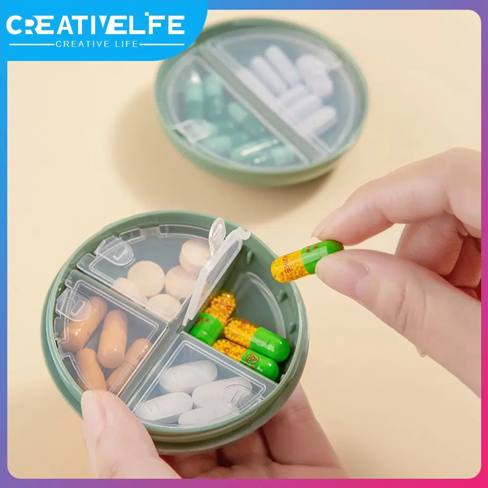 

Lightweight Drug Sub-packaging Box Practical Pp Compartment Pill Box Portable Moisture Proof Sealed Cartridge Medicine Box Mini