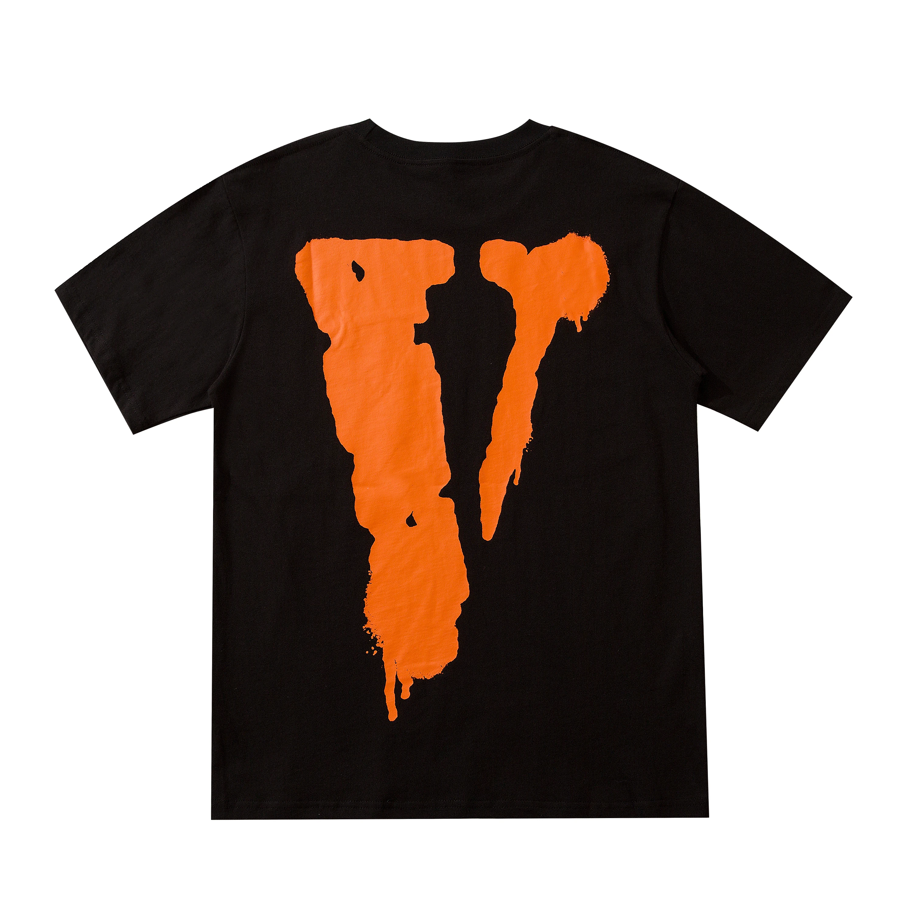 

Classic Vlone Short-sleeved Female Couple Loose Street Hip-hop Big V Trend T-shirt Men's Cotton Round Neck printing T-shirt V775