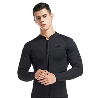 fashion 3mm neoprene wetsuit mens split long sleeve top warm and cold protection water sports snorkeling surfing diving top