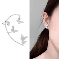diamond studded butterfly earrings beautiful no piercing butterfly ear clip butterfly ear cuffs butterfly wrap cuff earrings for
