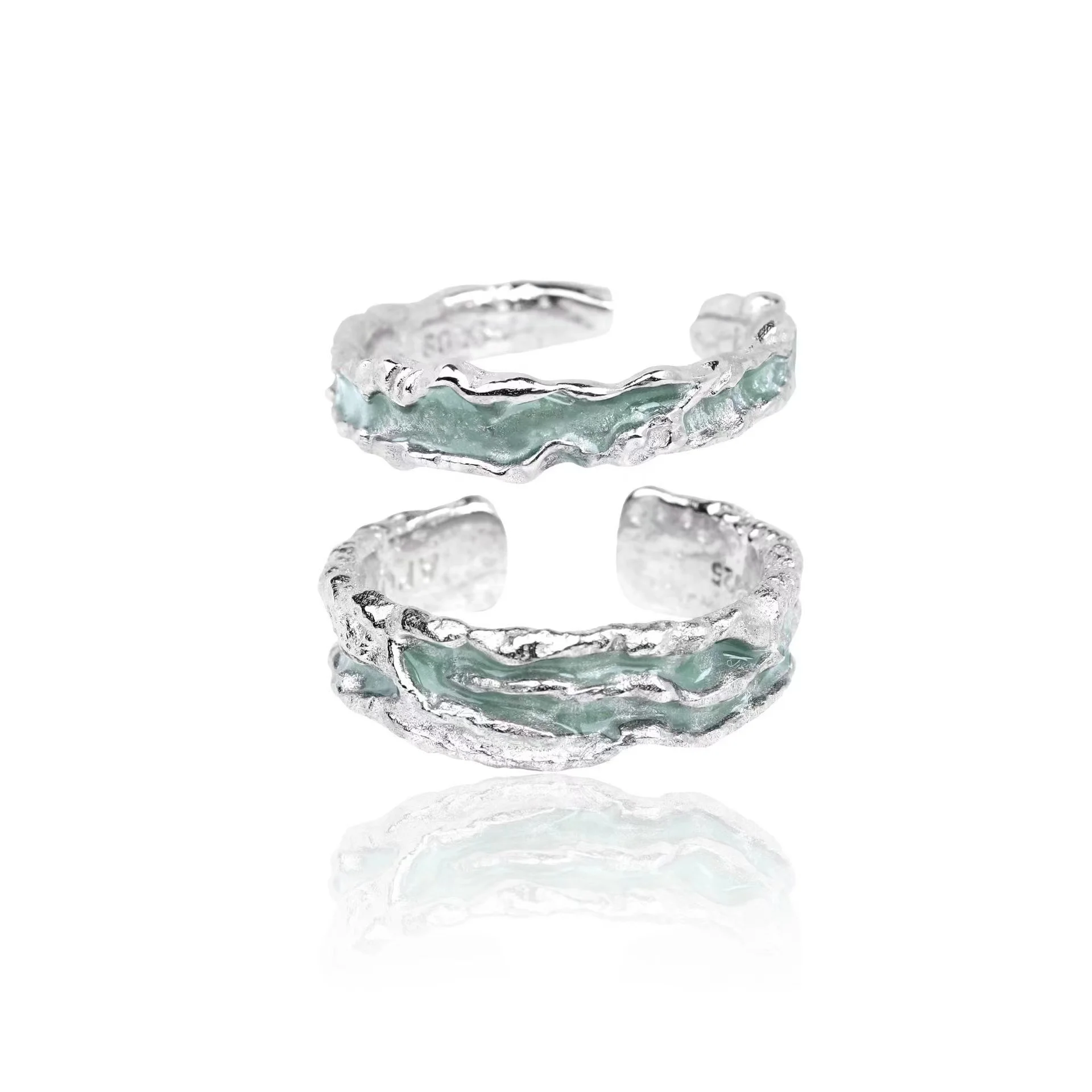 

New mint original sterling silver ring, premium open index finger ring, cold style couple ring