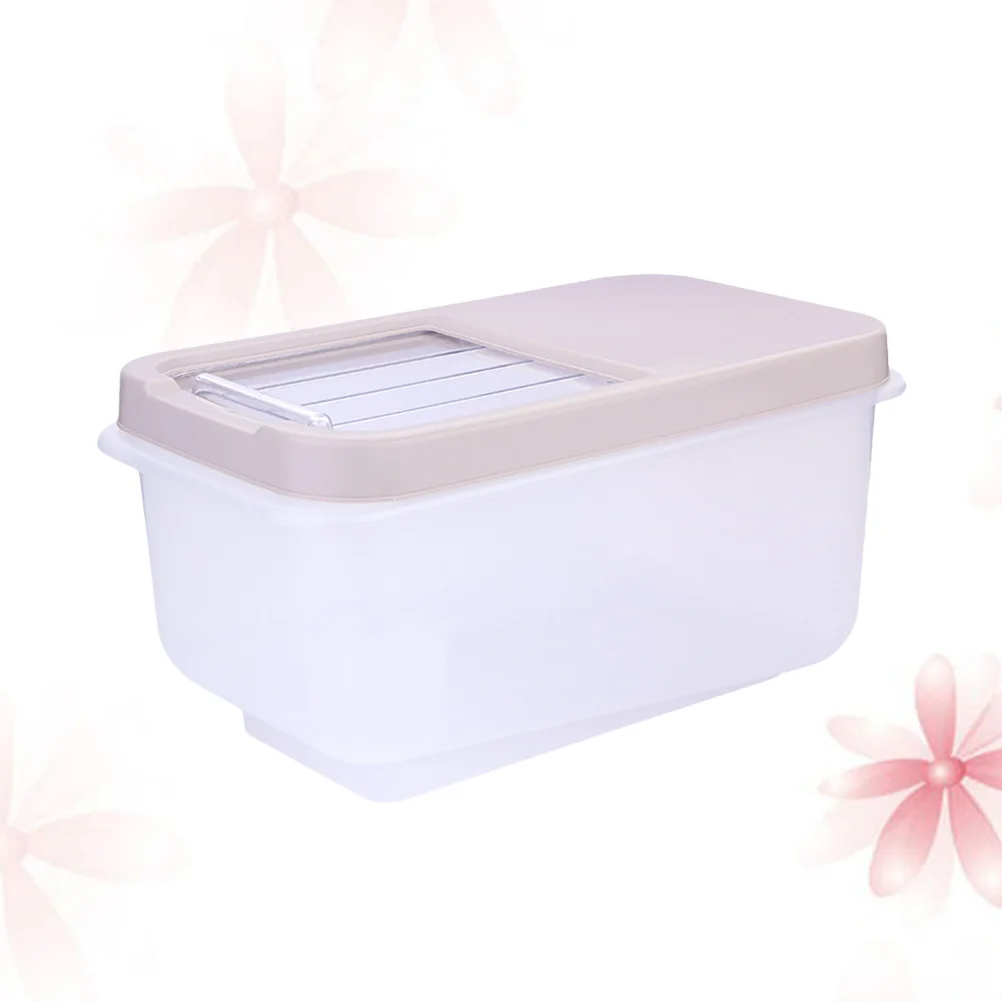 

Rice Storage Container 10kg Airtight Flour Bucket Grain Bins with Lids Kitchen Storage Pantry Container