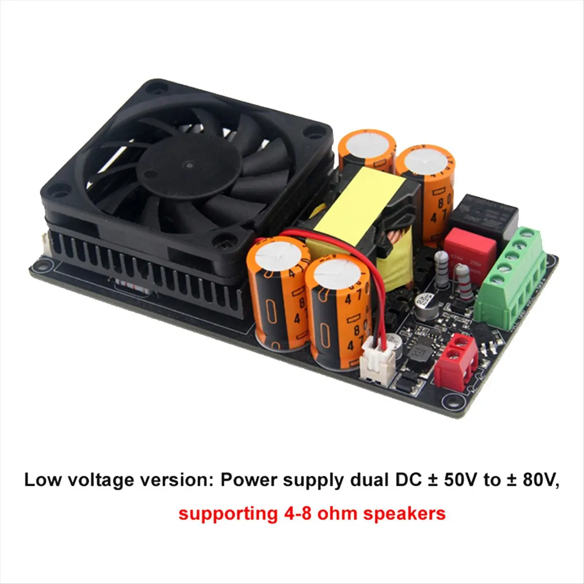 Фото (A65I) HIFI IRS2092 1000W Монофоническая цифровая плата усилителя мощности класса D для сабвуфера с реле защиты динамиков-A №4