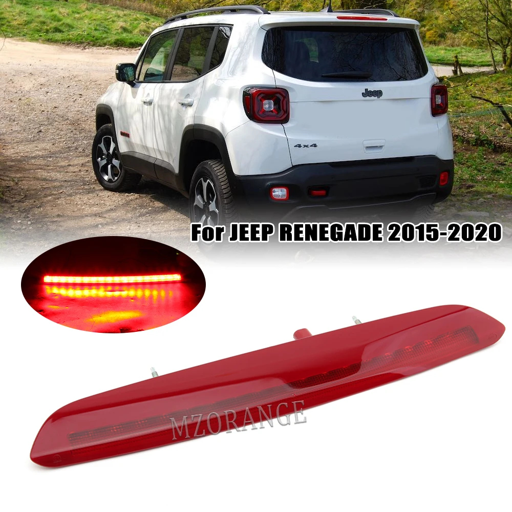 

LED Third Brake Light For JEEP RENEGADE 2015 2016 2017 2018 2019 2020 Rear High Mount Stop Lamp 68247167AA 53393384 51953596
