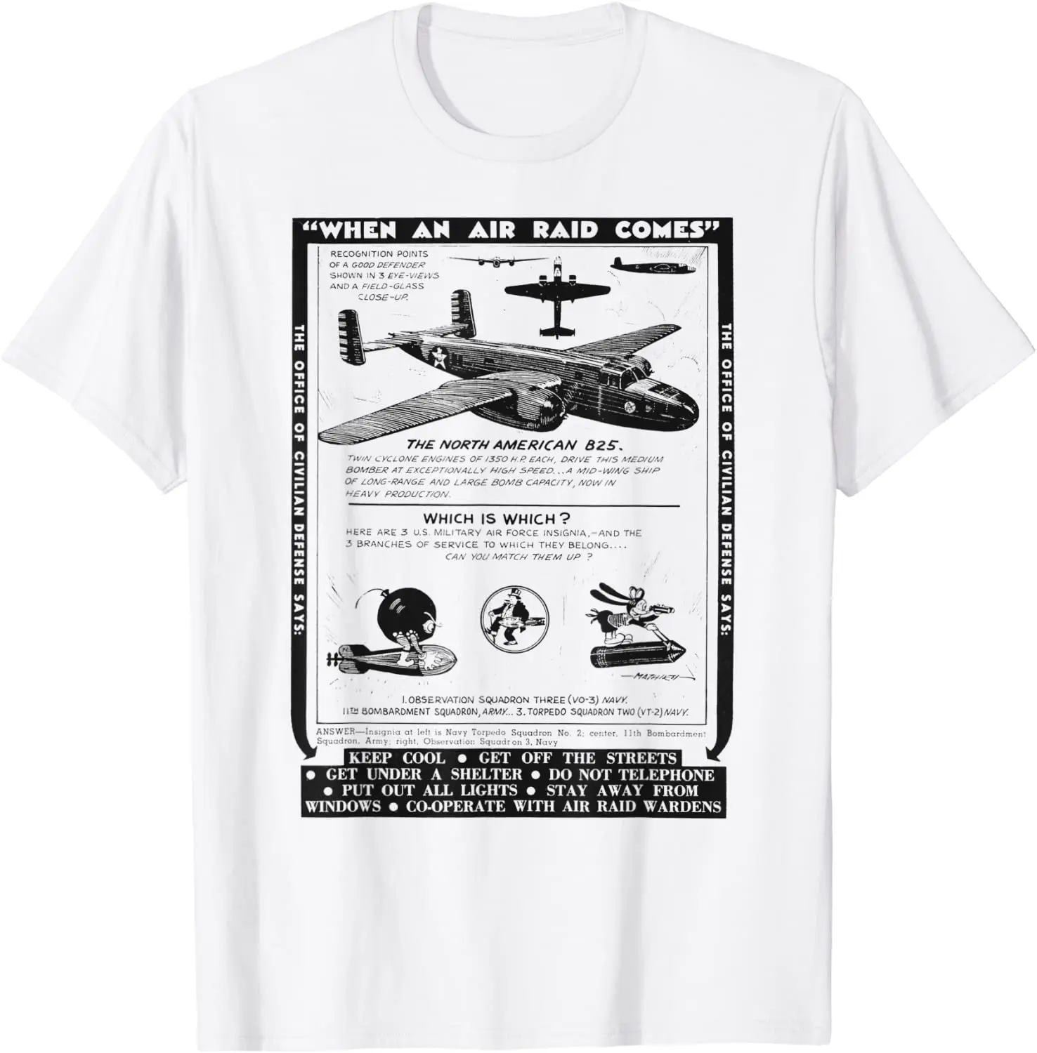 

Retro WWII Airplane North American B25 Bomber T-Shirt 100% Cotton O-Neck Summer Short Sleeve Casual Mens T-shirt Size S-3XL