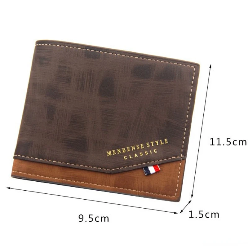 Мужской кошелек кожаный деловой складной роскошный тонкий хипстерский с