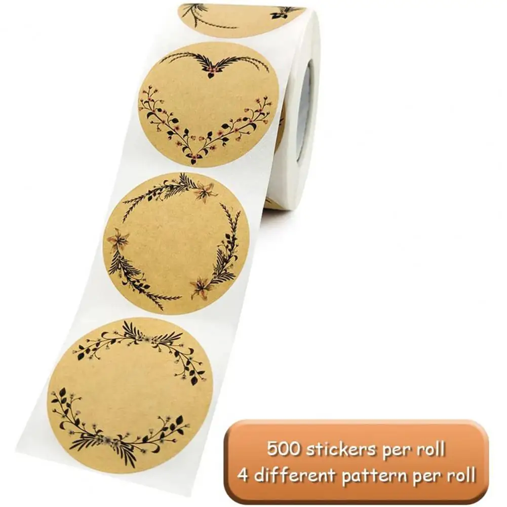 

1 Roll Gift Sticker Easy to Use Labels Pre-cut Easy to Peel Off Sealing Sticker