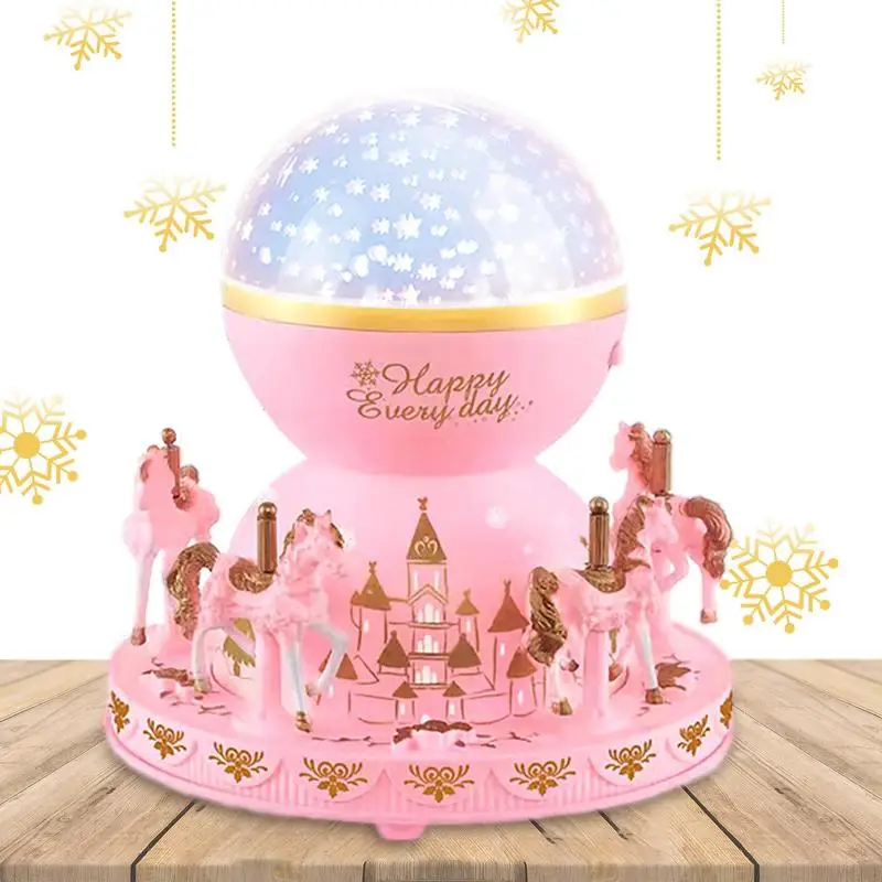 

Светодиодный ная карусель, музыкальная шкатулка, карусель, лошади, Музыкальная шкатулка с изменяющимися цветами светодиодный ная подсветк...