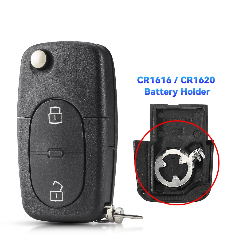 

KEYYOU Сменный складной чехол для ключа с 2/3/4 кнопками для VW Volkswagen Golf 4 5 6 Passat B5 B6 Polo Bora Touran CR161/CR1620