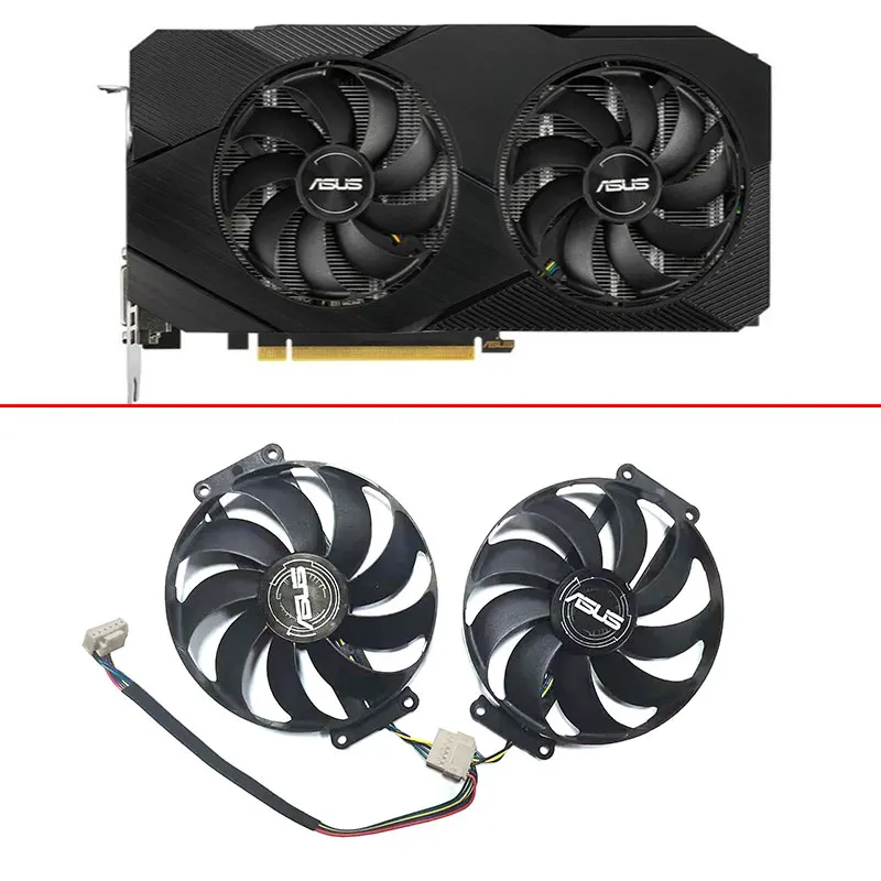 

Охлаждающий вентилятор для видеокарты FDC10H12S9-C T129215SU 6PIN RTX2060 SUPER охлаждающий вентилятор для ASUS GTX 1660 1660Ti DUAL EVO OC RTX2070, 2 шт.