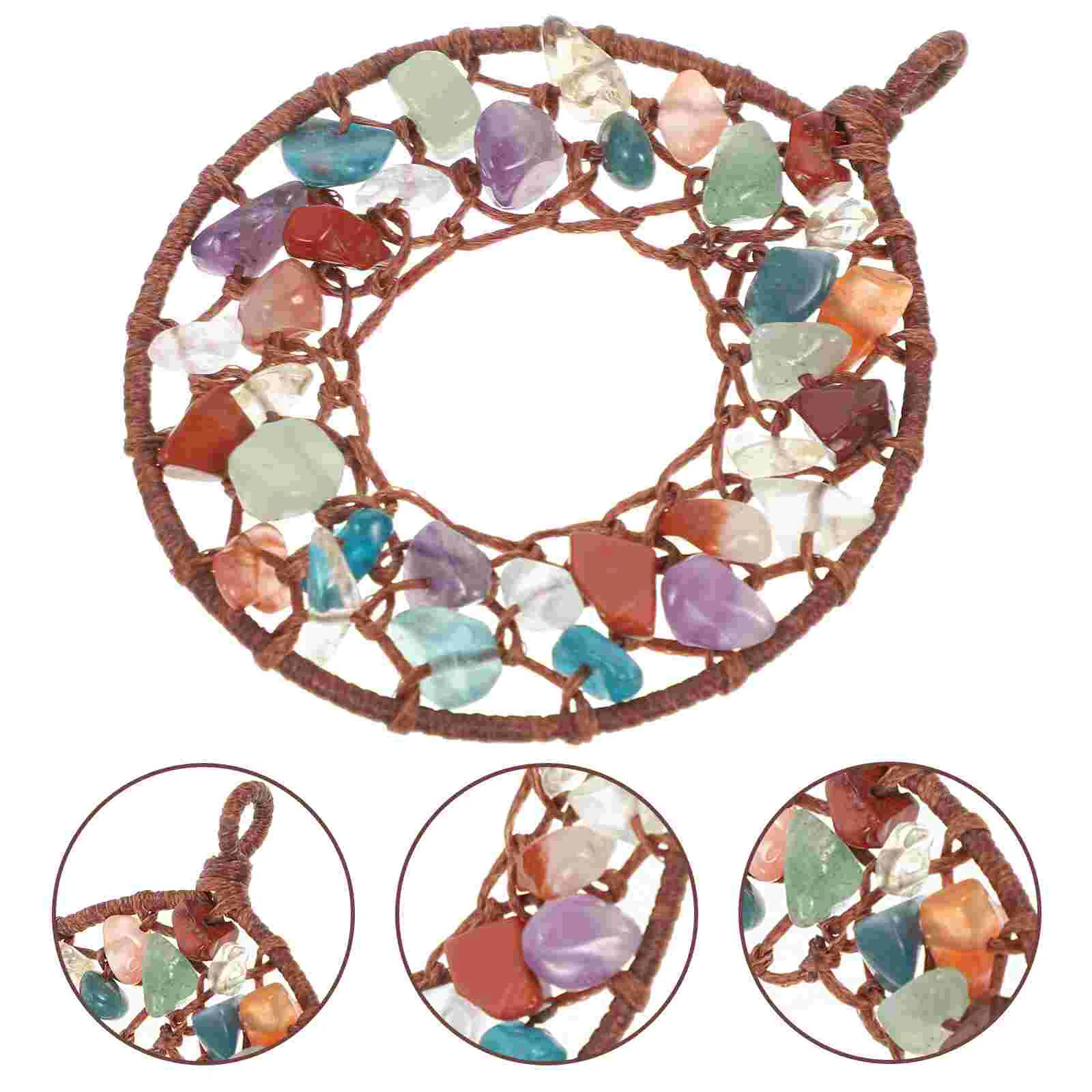 

Dream Catcher Hanging Pendant Wall Diy Home Decor Crystal Graveldreamcatcher Indoorcar Ornaments Decoration