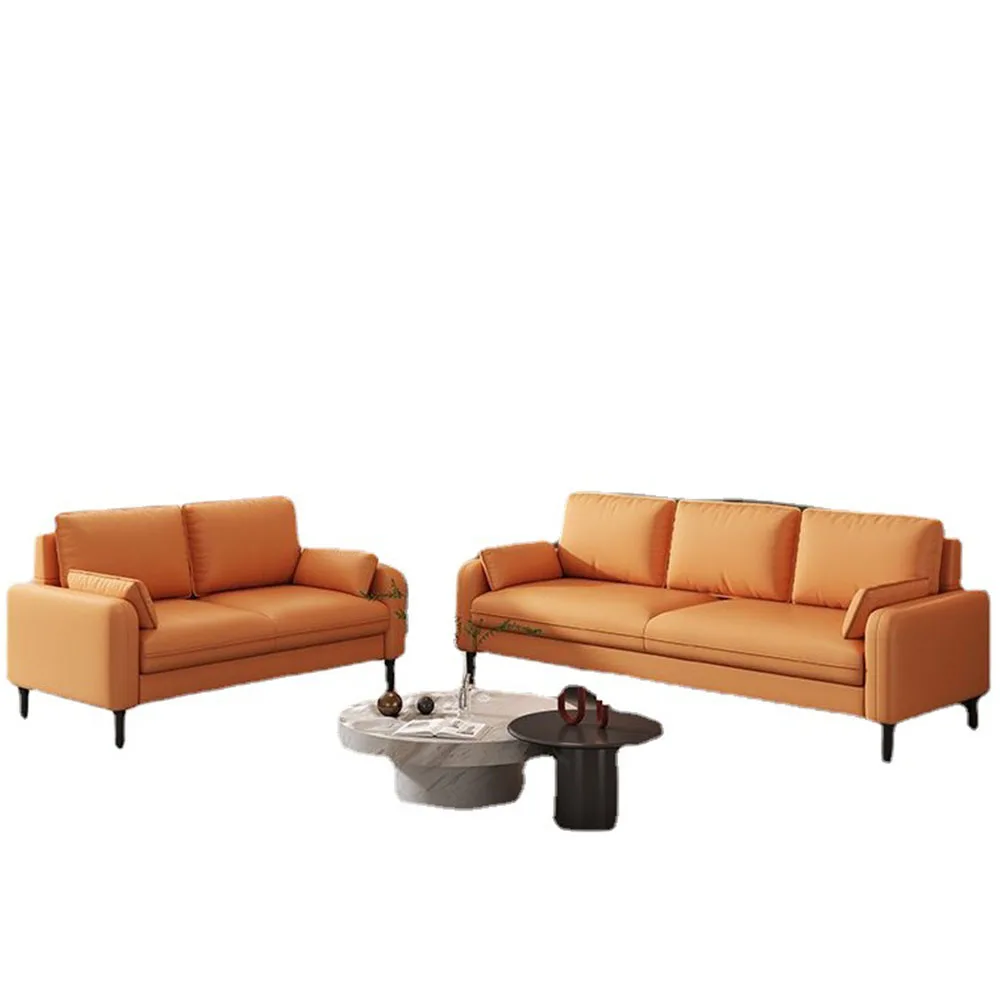 

Living Room Sofa Modern Minimalism Cloth No Washing Wear Resistant Antifouling Microfiber Leather Bedroom Couch