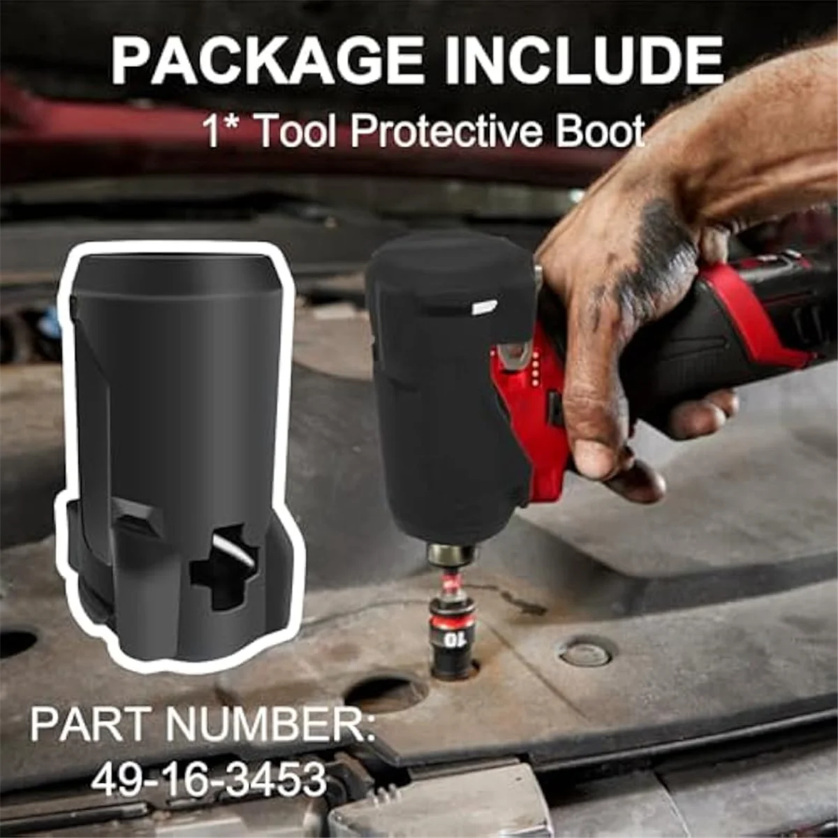 AAA87 49-16-3453 Ударопрочный защитный чехол для M12 FUEL 1/4 дюйма. Шестигранная ударная отвертка 3453-20