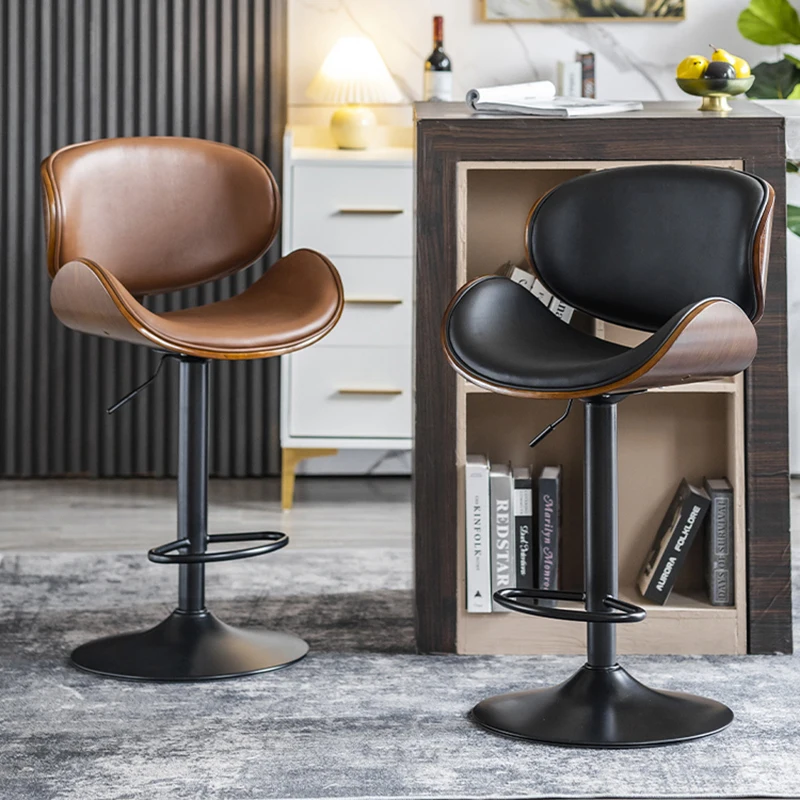 

Minimalist Swivel High Bar Chairs Nordic Design Interior Adjustable Throne Bar Chair Vanity Office Cadeira Bar Furniture XY50BC