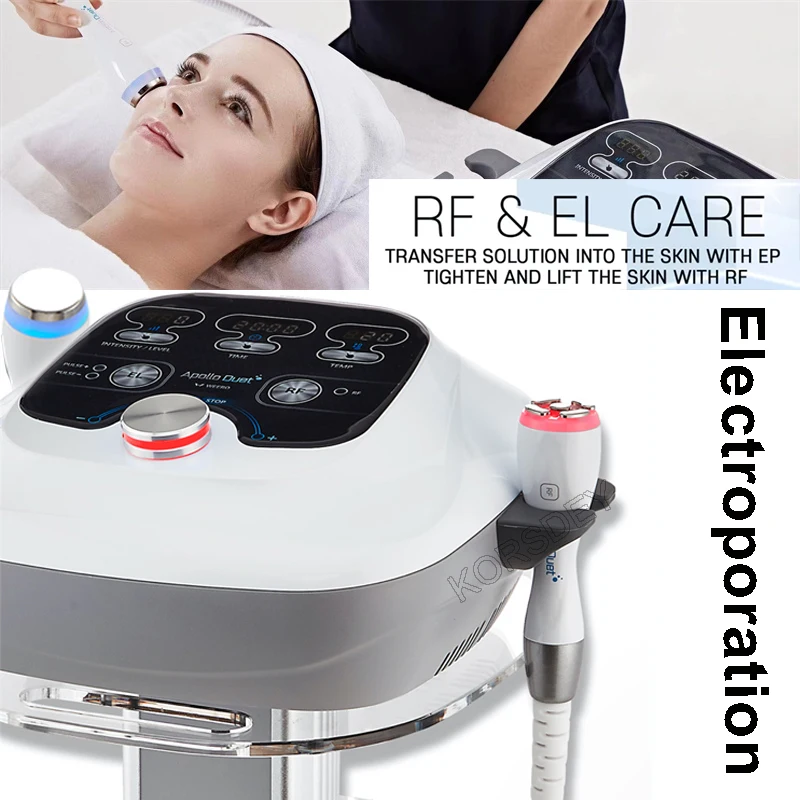 

New Style RF & Iontophoresis Hot and Cold Electroporation Skin Care Machine for Wrinkle Removal Skin Tightening Shrink Pores