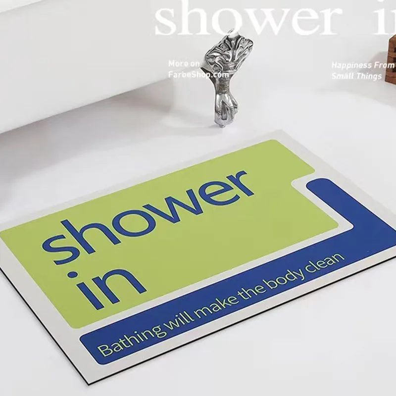 

Nordic Bath Mat Super Absorbent Toilet Carpet Shower Foot Pad Anti-slip Quick rDrying Bath Room Entrance Doo Mat Home Decoration