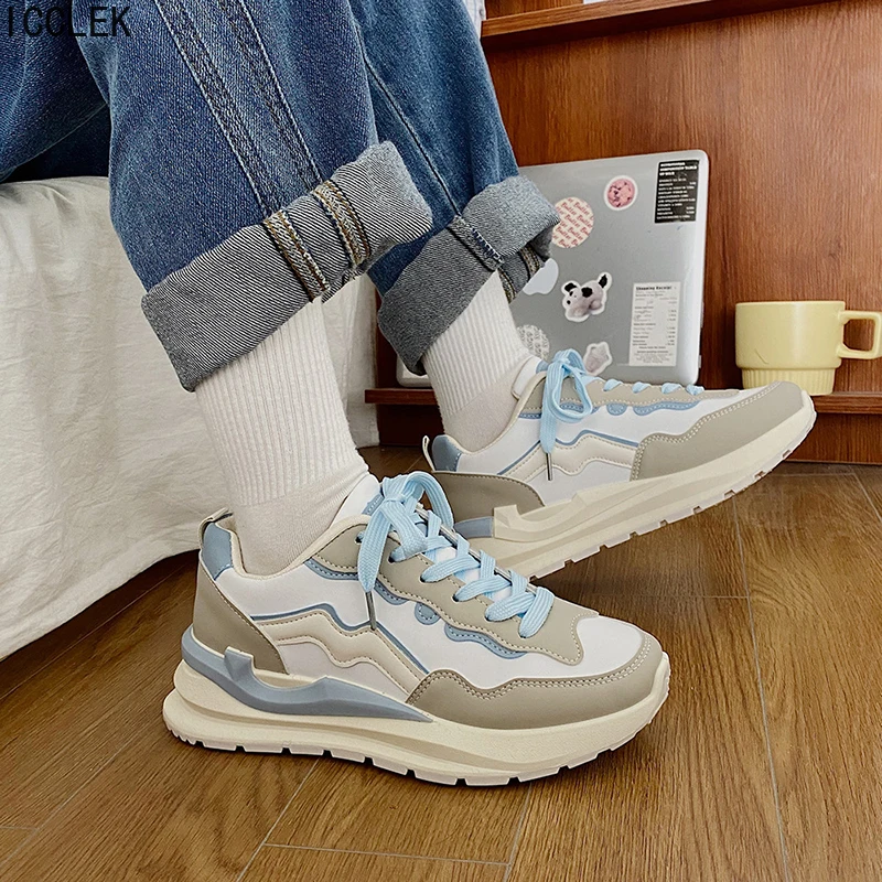 

Platform Sneakers Women's Sports Shoes Spring Summer Running Lady Fashion Non Slip Tennis Footwear