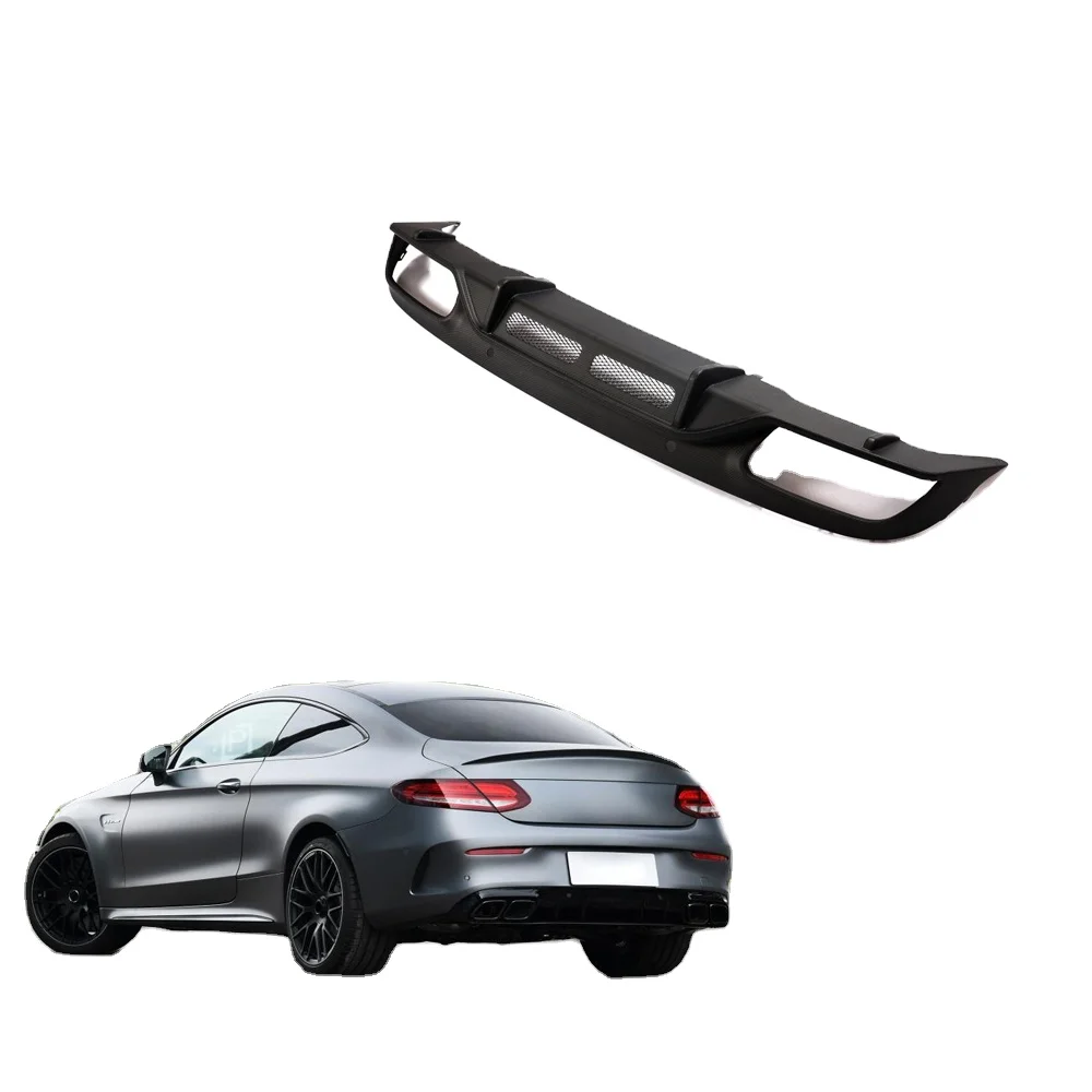 

Carbon Fiber C205 Bumper Lip Diffuser Shark Fin for C Class C63 AMG S 2-Door 2015-2021