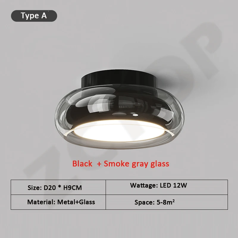 

ZCTOP Скандинавский блеск стеклянная потолочная лампа