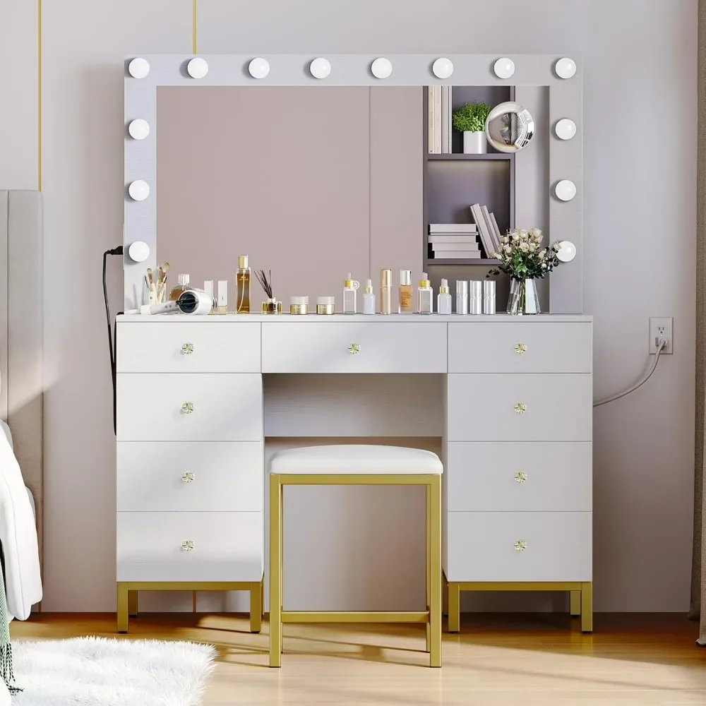 Grand Set de bureau maquillage макияж blanc