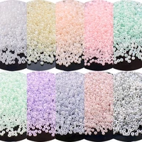 cream glass rice beads macarone color manual diy beads loose beads decorative accessories etc