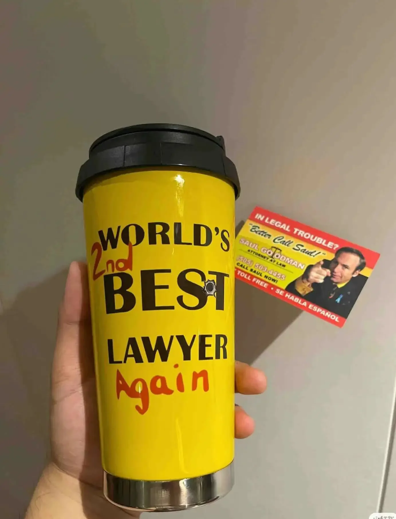 

Термочашка Better Call Saul желтая