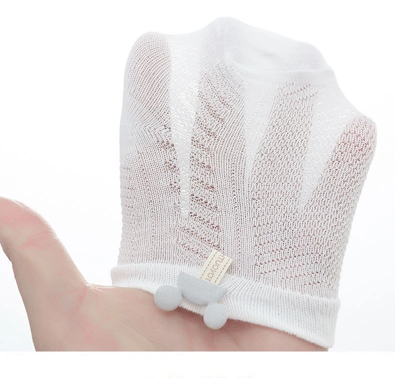 Носки для детей 0-3 лет весна-лето чистый хлопок сетчатые дышащие милые принцессы