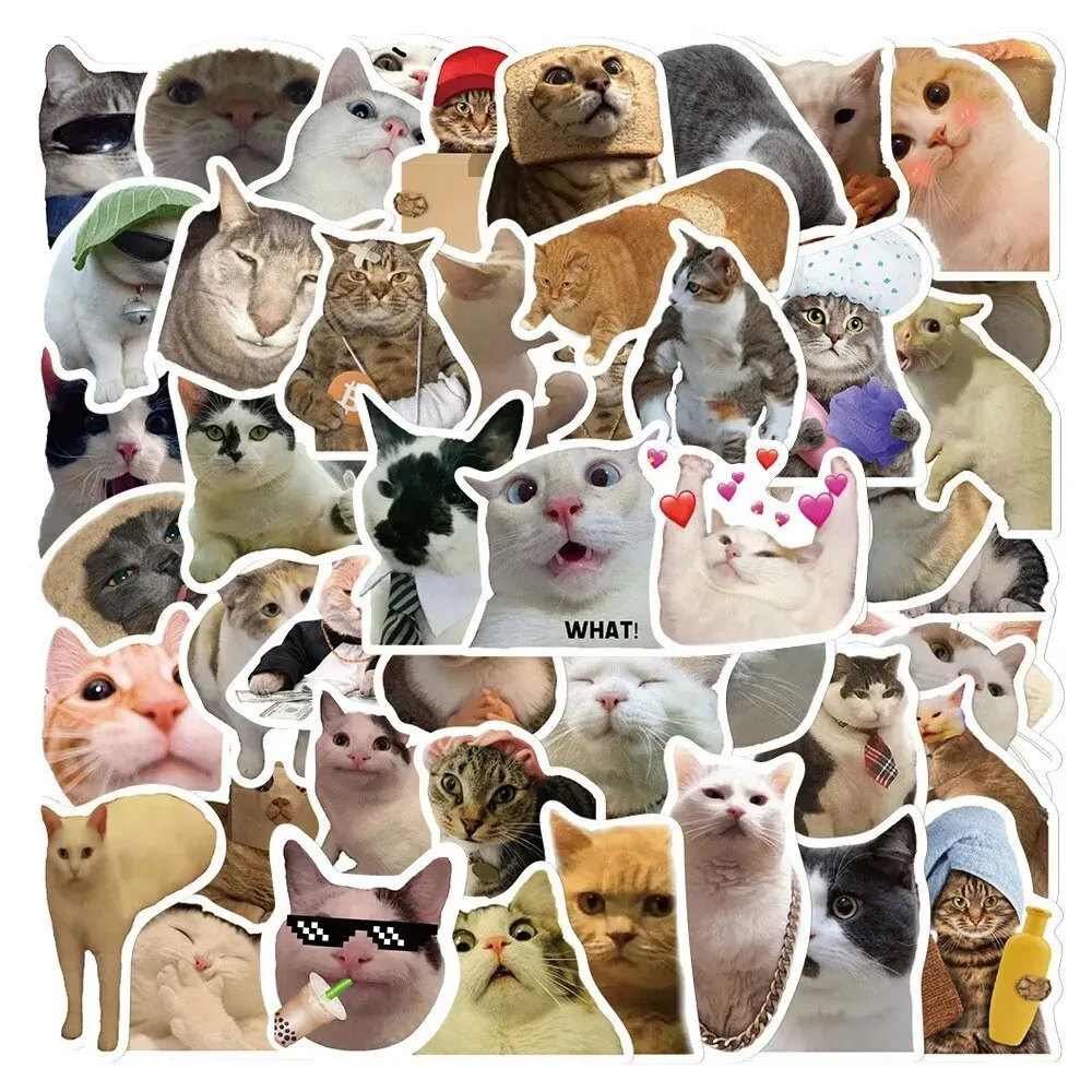 

50 шт. Водонепроницаемые наклейки с рисунком кота etori life
