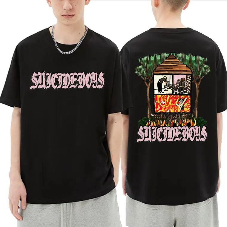 

Rapper $uicideboy$ Suicideboys Tshirt Long Term Effects of Suffering Music Album T-shirts Tops Men Women Hip Hop Fashion T Shirt