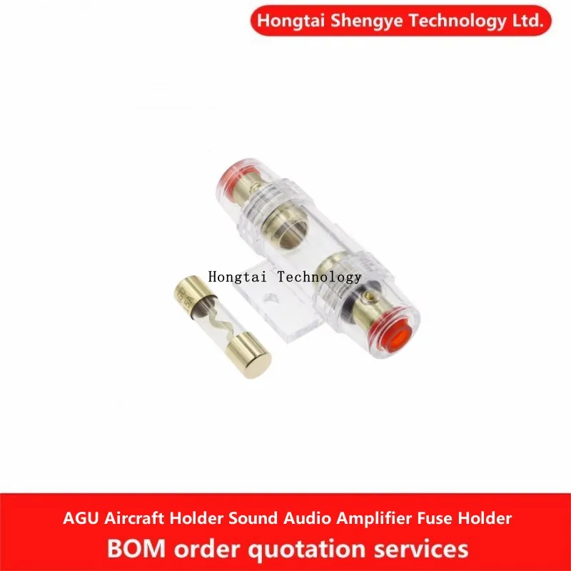 AGU Аудио Аудио Усилитель Держатель предохранителя Оцинкованный предохранитель Держатель самолета 10*38 мм 10A 15A 20A 25A 30A 40A 50A 60A 70A 80A 100A