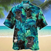 cane corso tropical pattern hawaiian shirt 3d all over printed hawaiian shirt mens for womens harajuku casual shirt unisex